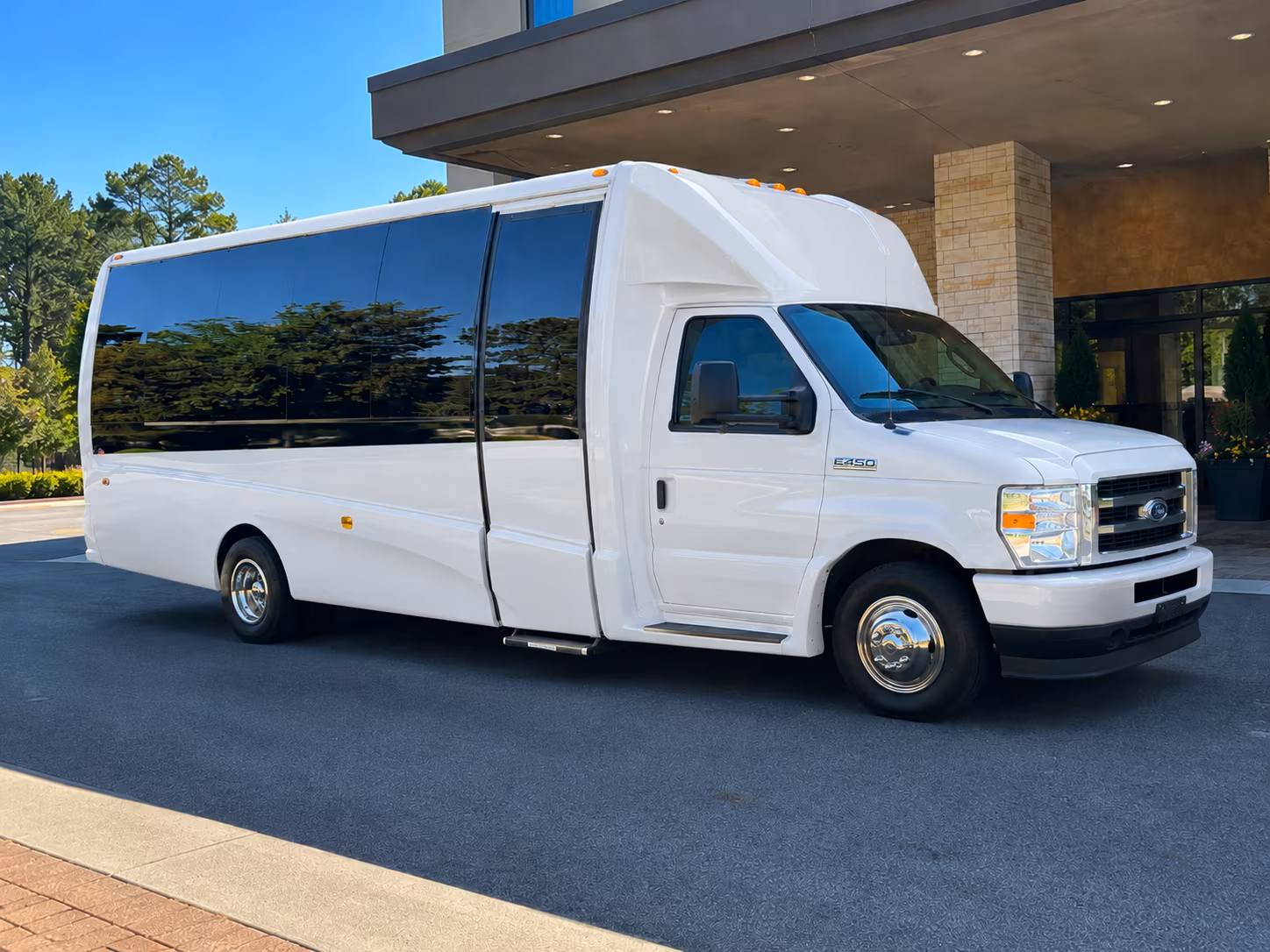 Anchorage Airport Shuttle & Transportation party bus interior