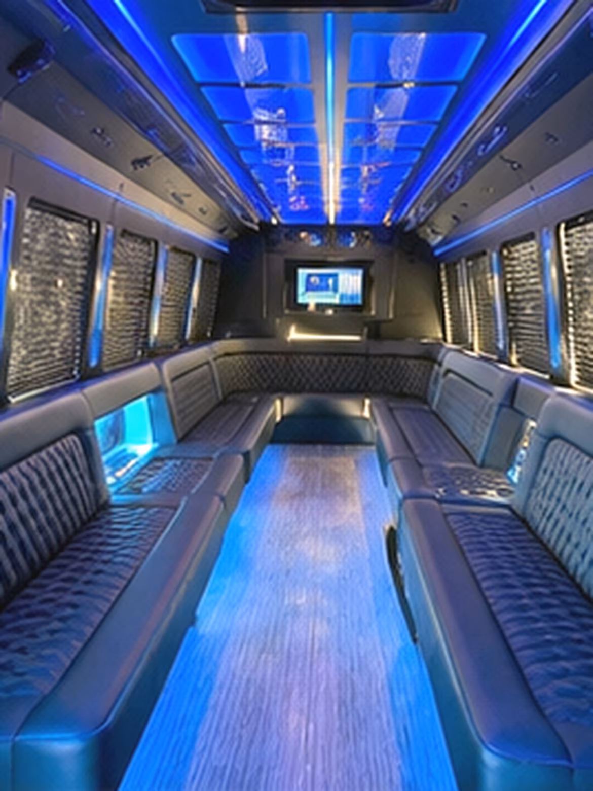 Anchorage Private Event Transportation party bus interior