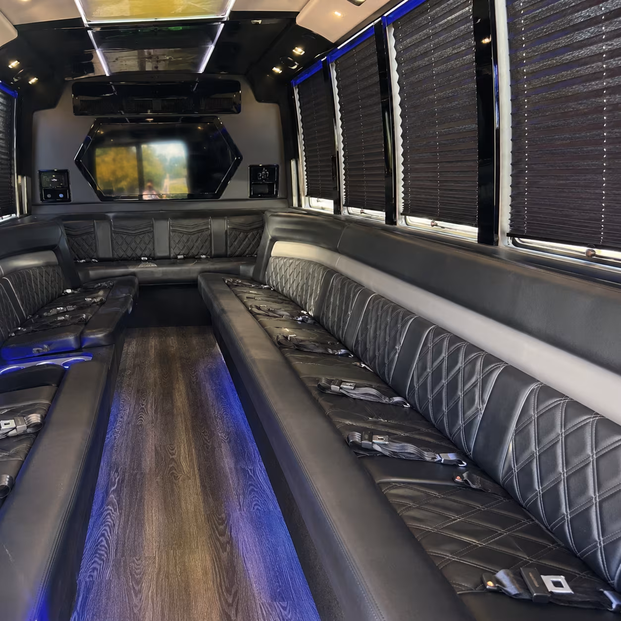 Anchorage Sporting Event Transportation party bus exterior