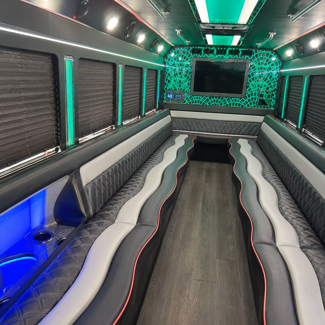 Anchorage Sporting Event Transportation party bus exterior
