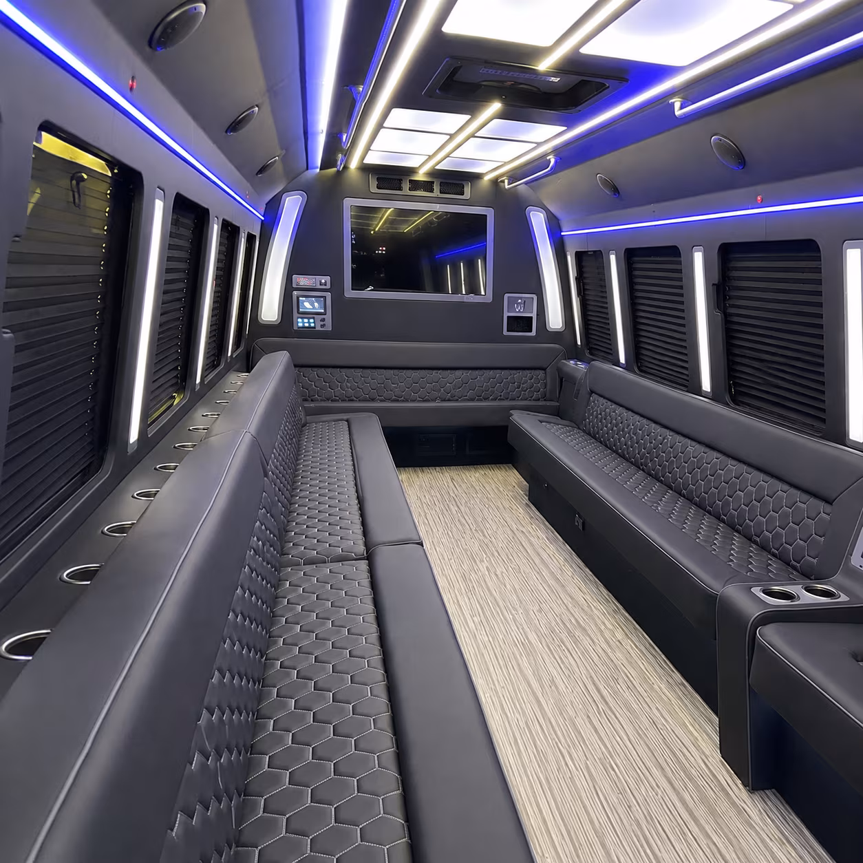 Anchorage Sporting Event Transportation onboard seating