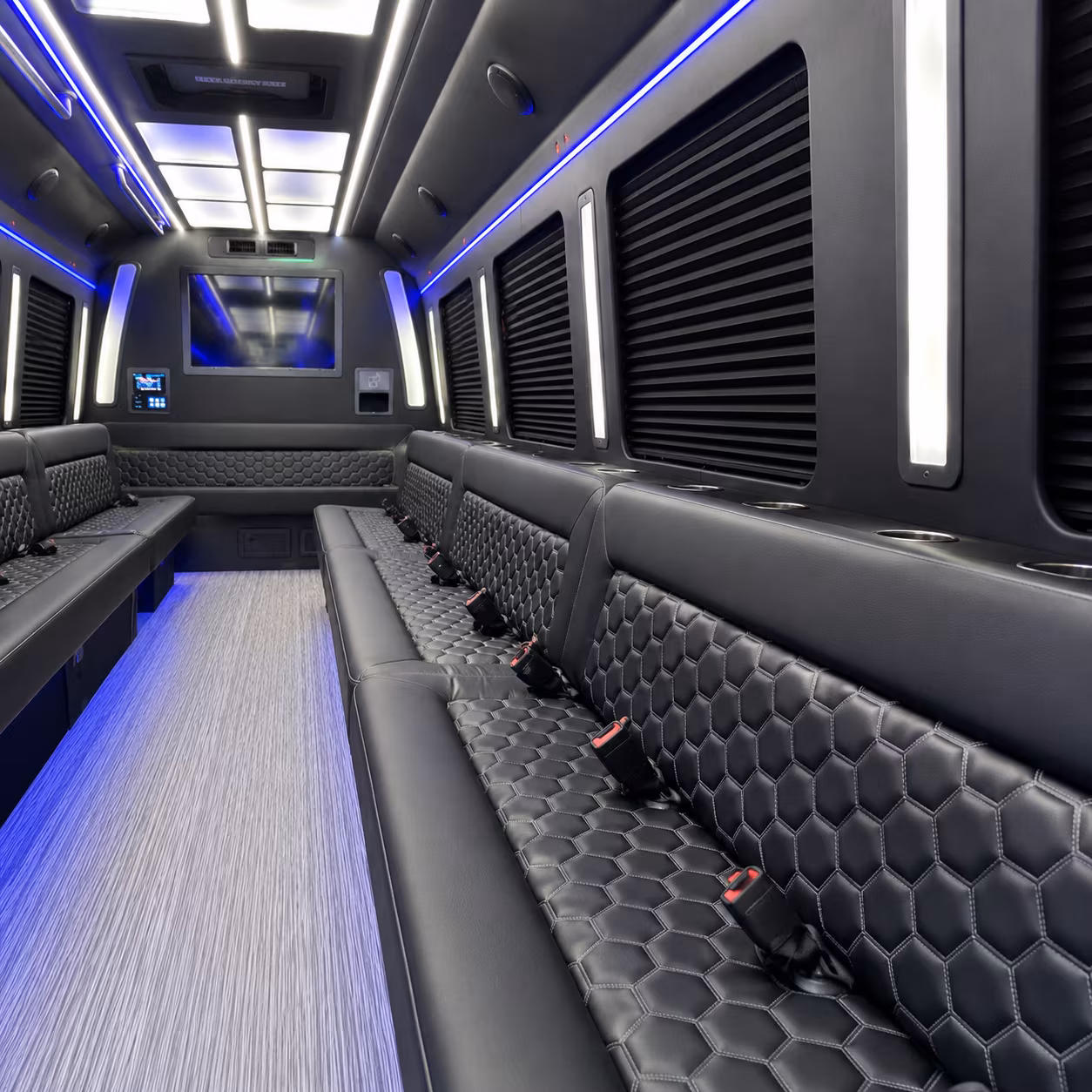 Anchorage Wedding Transportation party bus exterior