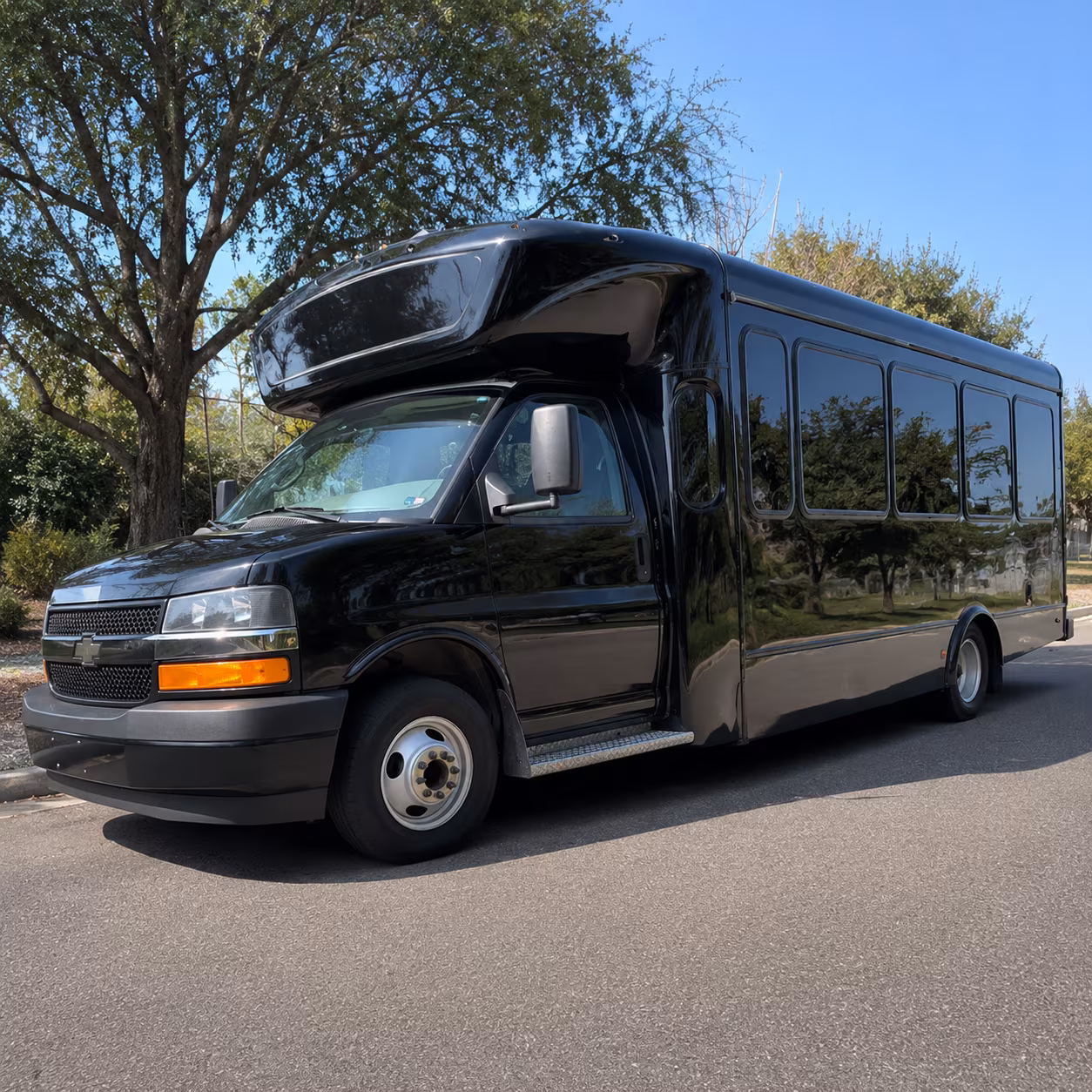 Anchorage Wedding Transportation party bus exterior