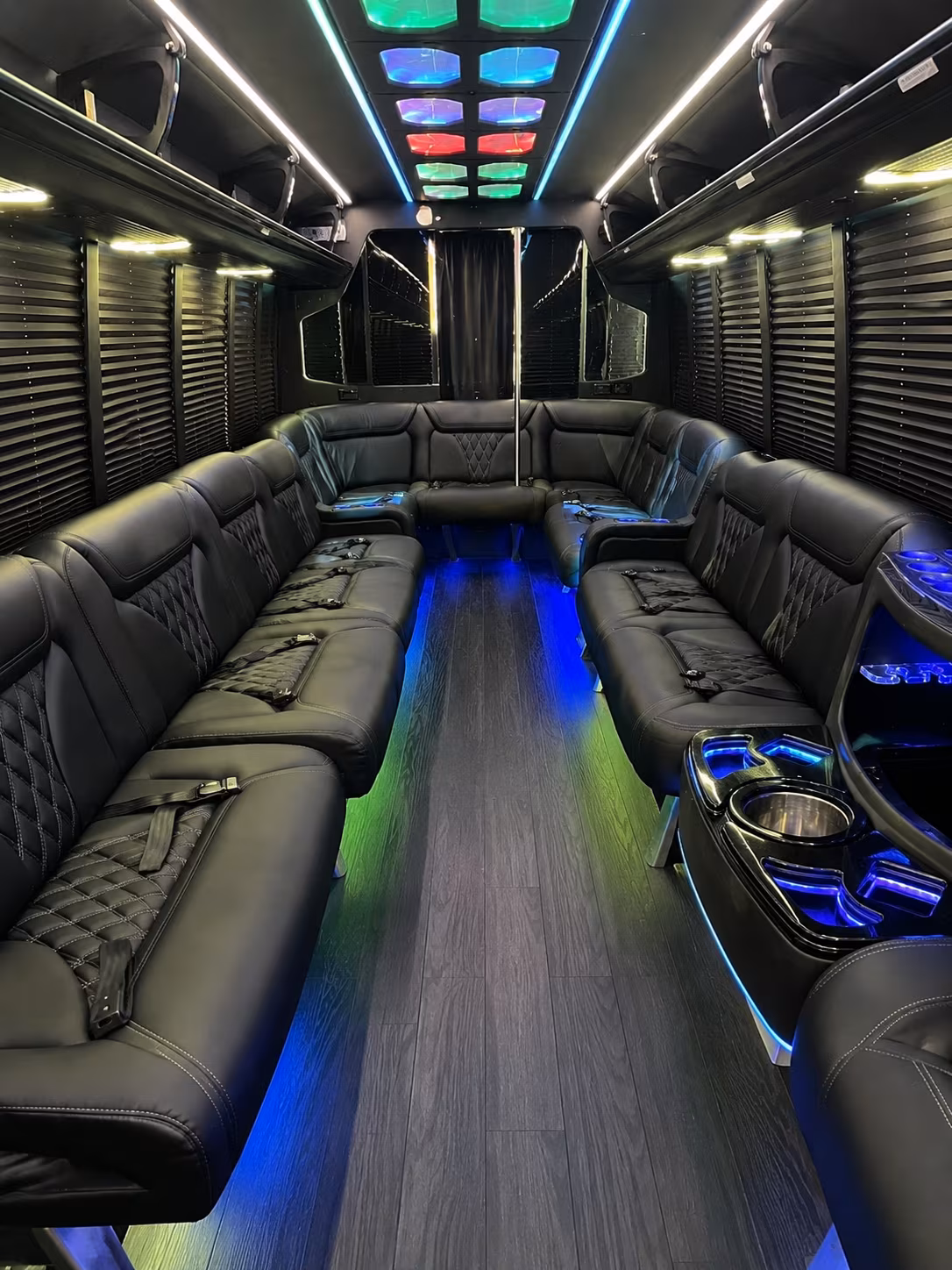 Anchorage Wedding Transportation party bus exterior