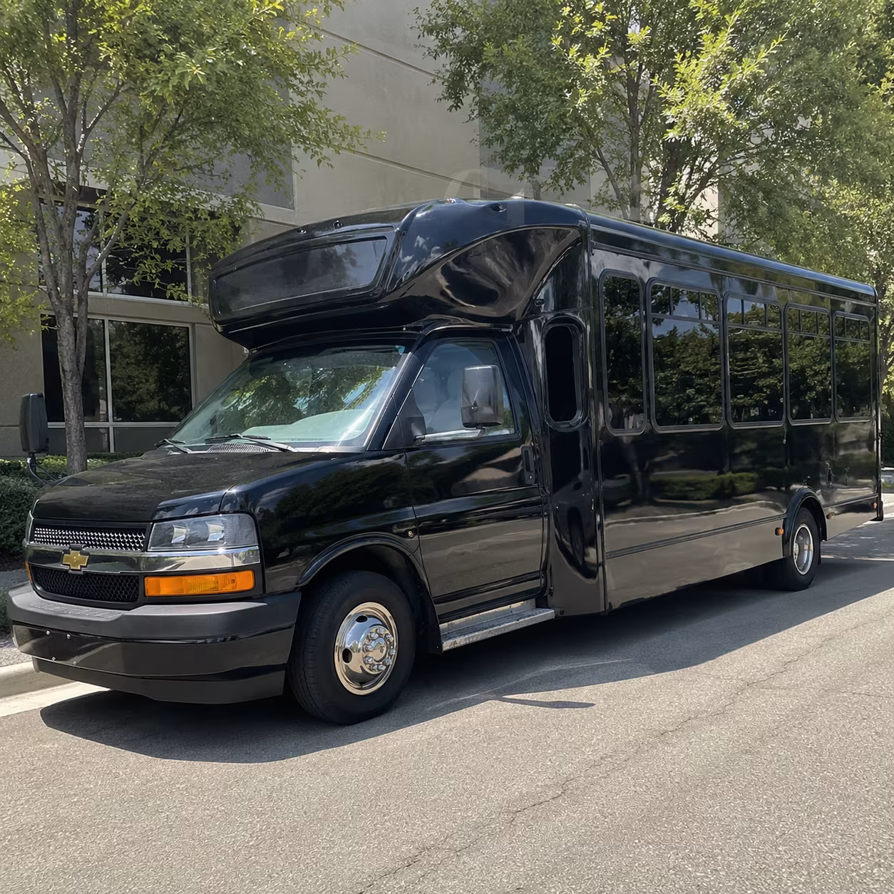 Anchorage Wedding Transportation party bus exterior
